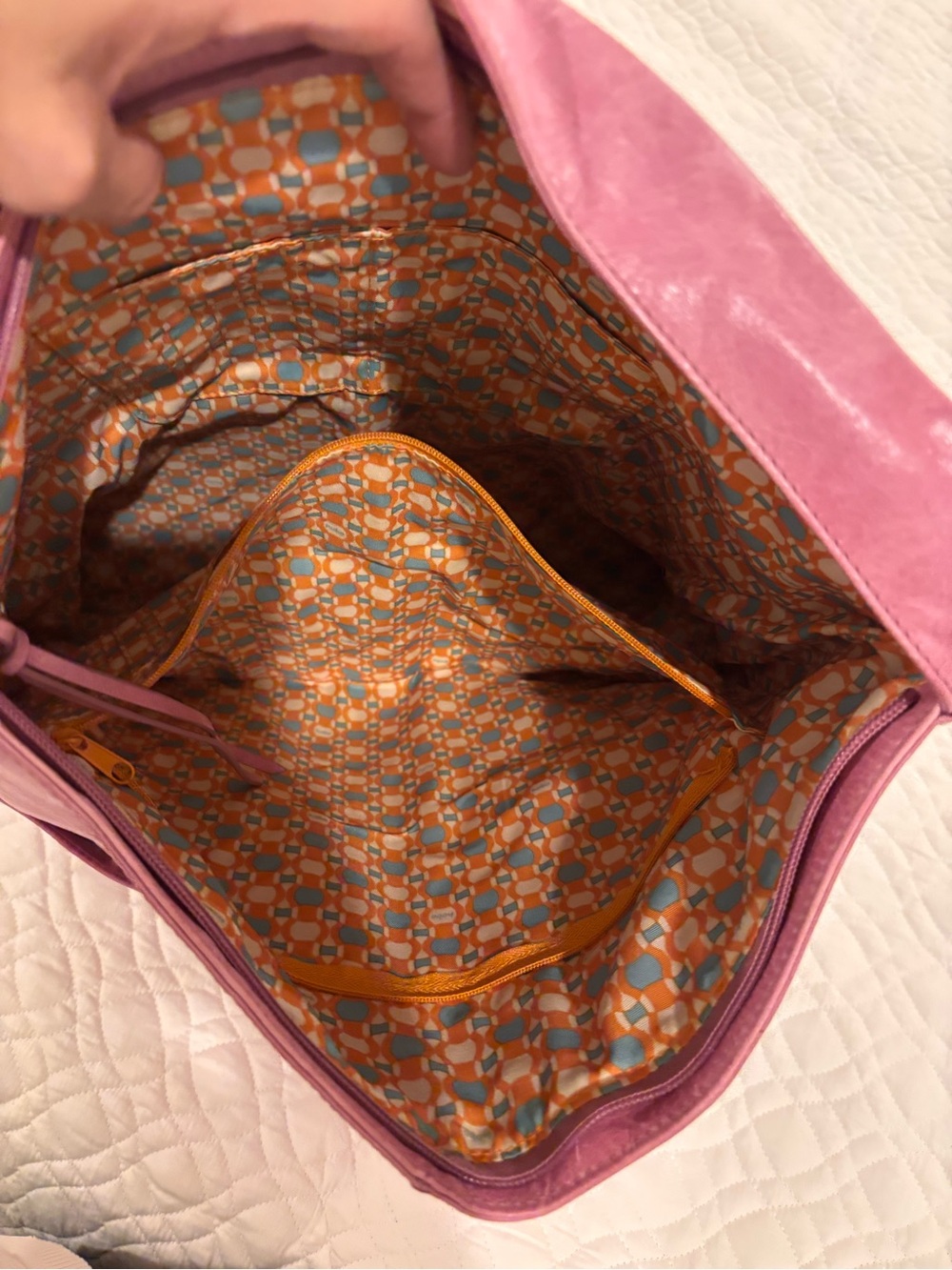 HOBO Mauve Pink Leather Hobo Tote - Picture 6 of 6